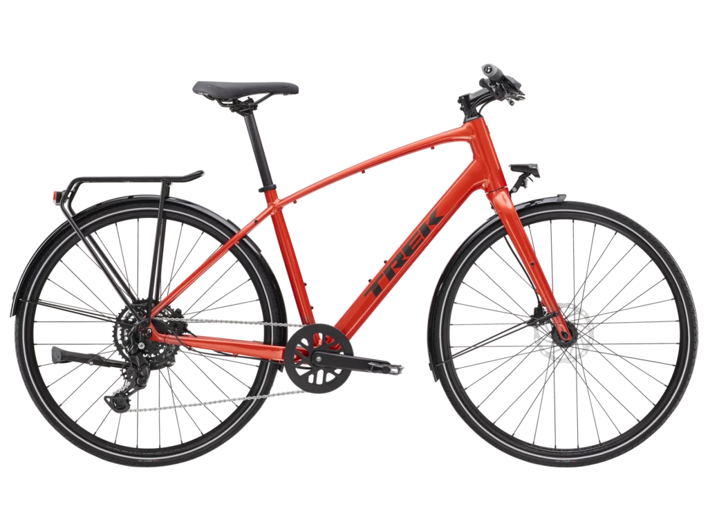 C.lesvelos-TREK-FX-2eq-rouge-2025-VTC-Fitness-equipé