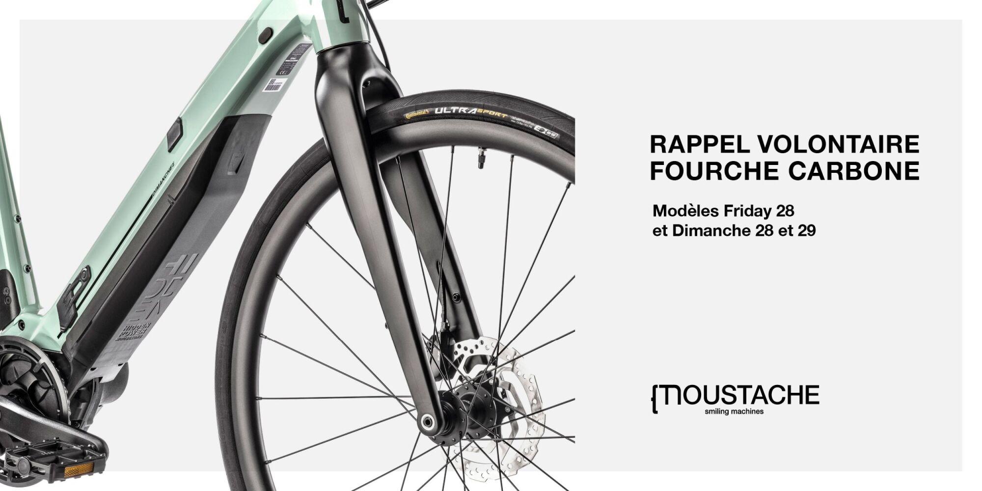 CLESVELOS-MOUSTACHE-RAPPEL FOURCHE CARBONE
